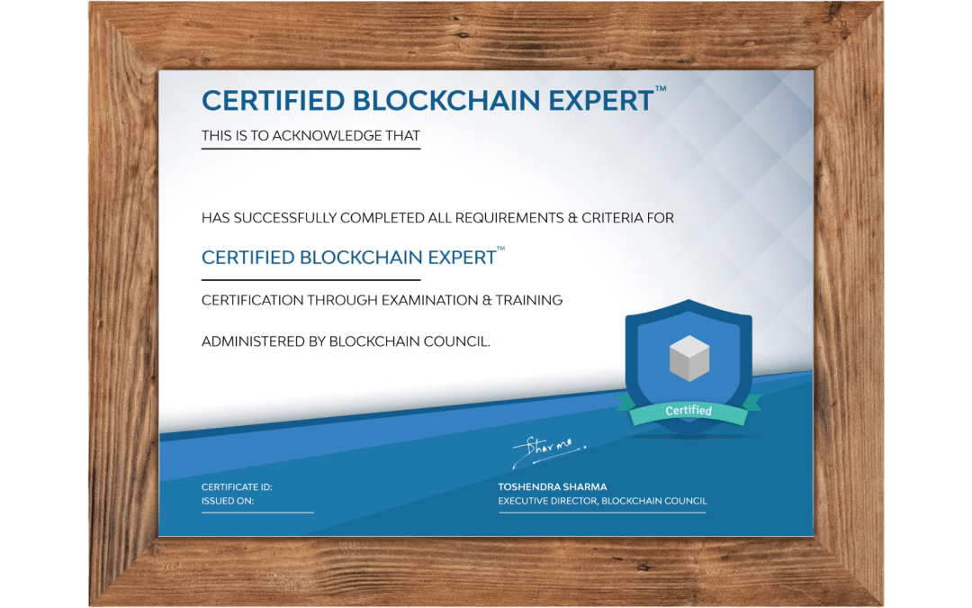 Certified Blockchain Expert