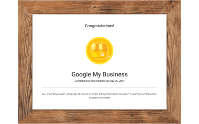 Google My Business Certified