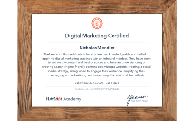 HubSpot Digital Marketing Certification