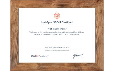HubSpot SEO II Certification